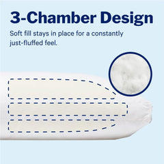 Pernă Casper Sleep Essential pentru dormit, King, alb Perne standard Naty Shop