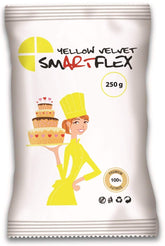 Fondant Yellow Velvet, 250 g Pasta de zahar Naty Shop 250 G (1 pachet)