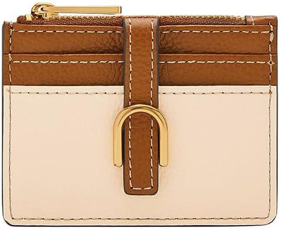 Fossil doamnelor titular de card Vada fermoar LiteHide piele, SL10055103 Portofel Femei Naty Shop Titlu implicit
