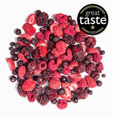 Fructe liofilizate BRIX | Amestec natural de fructe uscate 80 g | Premiul Great Taste pentru fructe uscate | Fără OMG, fără gluten, vegan, vitamine reținute Produse deshidratate Naty Shop