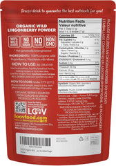 LOOV pulbere organică de afine, fabricată din afine sălbatice 100% întregi, liofilizate, recoltate în pădurile din nordul Europei, 113 g, fără zahăr adăugat Produse deshidratate Naty Shop