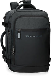 Pepe Jeans Jarvis mică geantă de umăr verde 15x19.5x6 cm poliester cu detalii din piele artificială Bagaje și echipament de călătorie Naty Shop Negru Rucsac de cabină