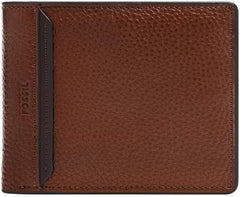 Portofel Fossil Huntington Bi-Fold pentru bărbați Portofel Barbati Naty Shop Maro S