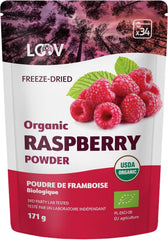 Pudră organică de zmeură, obținută din 100% zmeură întreagă, pulbere obținută din zmeură liofilizată, 171 g, din Europa, aprovizionare pentru 24 de zile, fără zahăr adăugat Produse deshidratate Naty Shop Titlu implicit