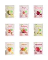 Set de degustare de fructe liofilizate BUAH® | Gustare perfectă de chipsuri crocante din fructe | Alternativă de dulciuri fără zahăr adăugat, toppinguri pentru terci | Vegan Fără gluten Produse deshidratate Naty Shop Pachet de 9 (Nou)