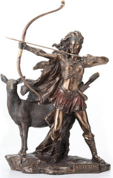 Statuia din bronz a zeiței vânătorii și a sălbăticiei Statuete si sculpturi Naty Shop Titlu implicit