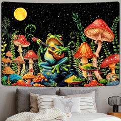 Tapiserie alishomtll broasca ciuperca luna stele colorat Casa - Accesorii si Decoratiuni Naty Shop