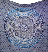 Tapiserie indiana mandala albastru estetica decorarea camerei Casa - Accesorii si Decoratiuni Naty Shop Default Title