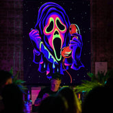 Tapiserie tapiterie fata groaza blacklight fantome reactiva Casa - Accesorii si Decoratiuni Naty Shop 150L X 130B Cm