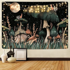 Tapiserie yugarlibi ciuperca padurea neagra melc hanging Casa - Accesorii si Decoratiuni Naty Shop Ciupercă 235L X 180B Cm