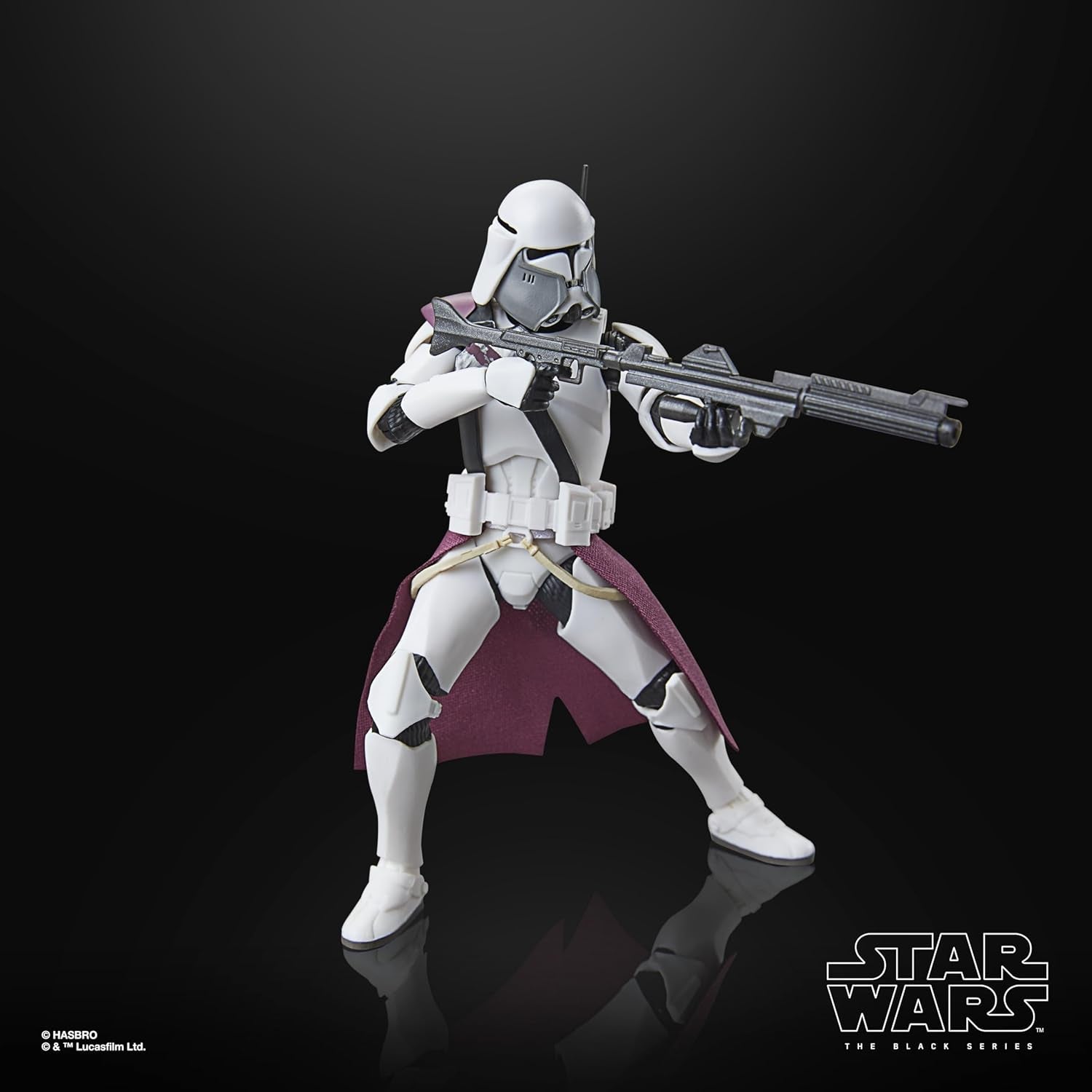 Star Wars seria neagră Clone Commander Bacara, Star Wars: Ahsoka Premium figurină de colecție (15 cm) Action figures Naty Shop