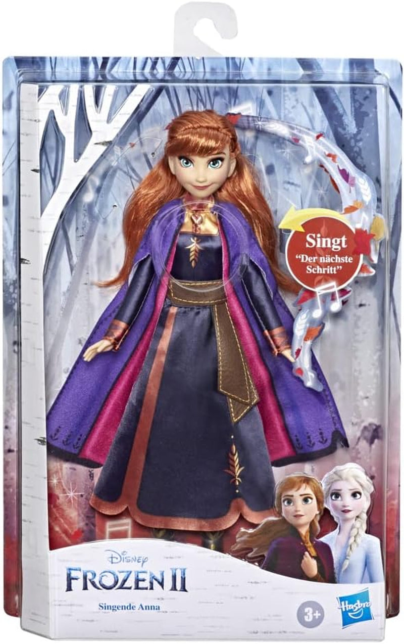 Hasbro Eiskönigin Singende Anna Puppe mit Musik in lila Kleid zu Disneys Die Eiskönigin 2, Spielzeug für Kinder ab 3 Jahren 57237830 Mehrfarbig