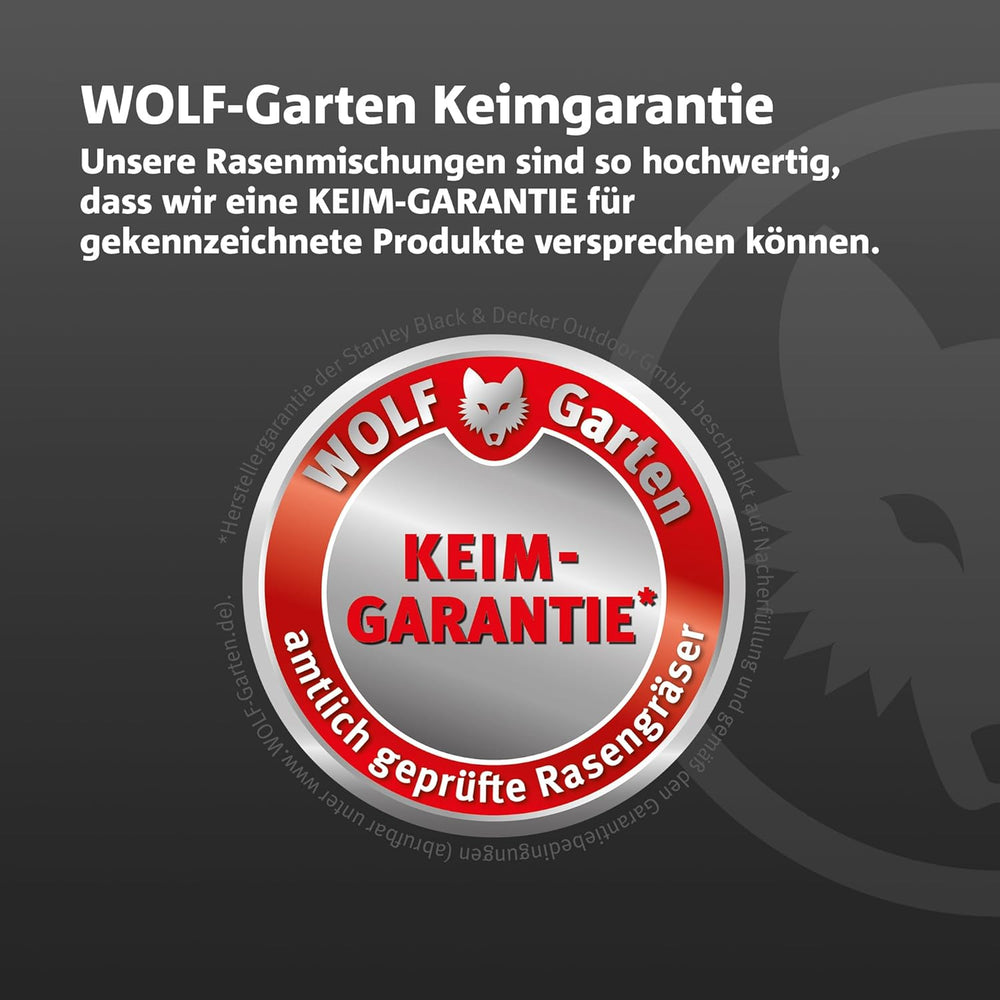 Wolf-Garten Turbo-Nachsaat „SCHATTEN“ Zur Rasensanierung LR-S 50 (Für 50 M², Hohe Dichte Mit Ca. 100.000 Trieben/M², Speziell Auf Schattige Lagen, Mit Wolf-Garten Keimgarantie, Im 1Kg Karton) 3826636
