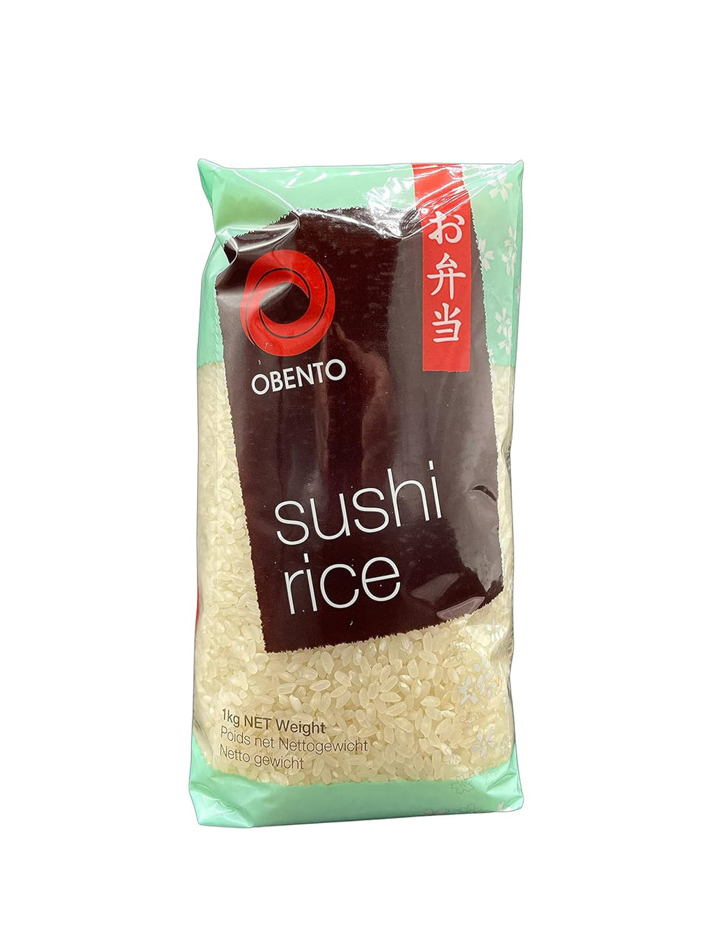 Orez pentru sushi, orez lipicios pentru rulouri nori și alte specialități japoneze de sushi, 1 kg (1 pachet)