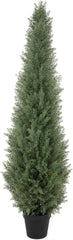 150 Cm Künstlicher Zedernbaum Uv-Beständig, Künstliche Formschnittbäume Mit Vollen Und Realistischen Blättern, Künstliche Pflanzen Für Die Eingangstür, Veranda, Terrasse, Balkon