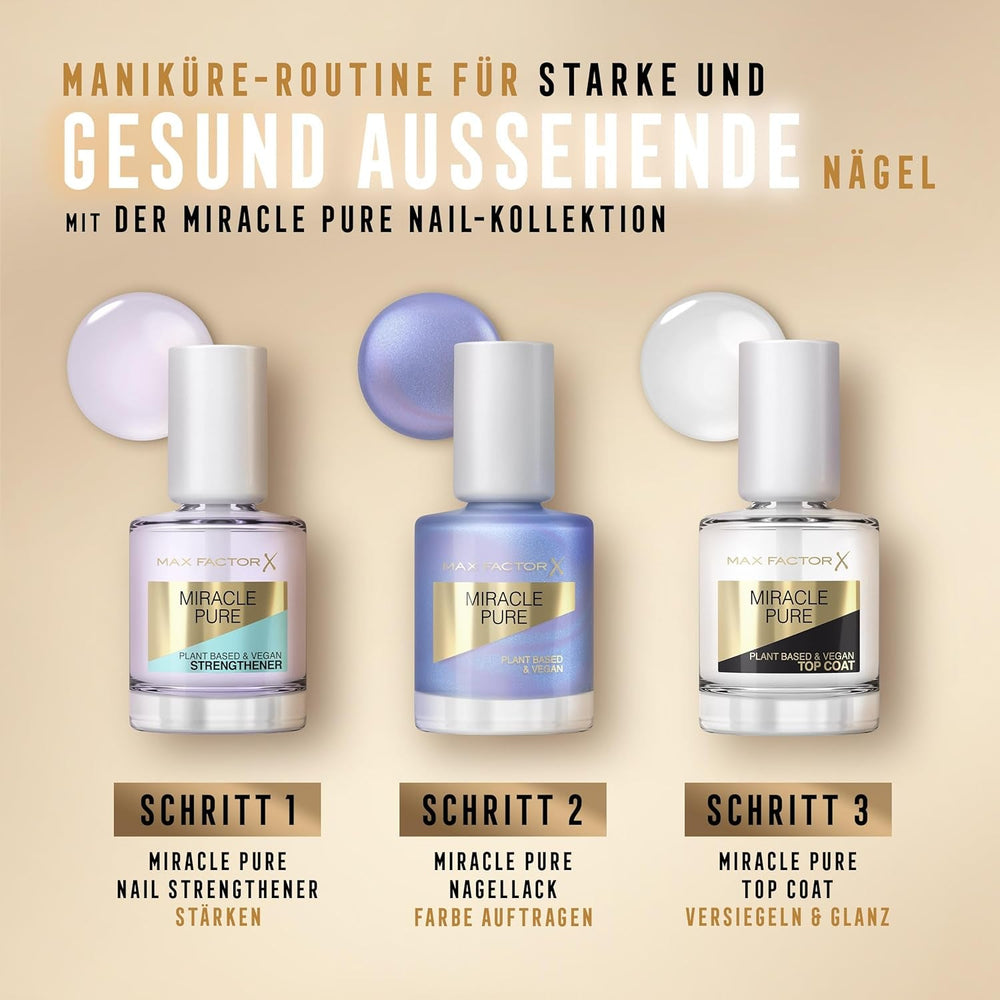 Max Factor Miracle Pure Nail, ojă ultra-lucioasă, intens colorată, cu strălucirea cristalelor vindecătoare și a ingredientelor hrănitoare, culoarea 430 Bold Jasper