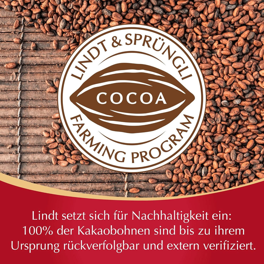 Bastoane de ciocolată Lindt cu tulpini de cireșe | 250 g | 32 de batoane de ciocolată cu lapte umplute cu lichior lichid de cireșe elvețiene | Cadou de ciocolată cu alcool | Cadou de ciocolată