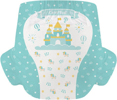 Scutece pentru adulți CutiePlusU, pachet de 2, chiloți de incontinență de unică folosință cu clapete pentru femei și bărbați, absorbție maximă peste noapte - Little Prince (mediu 71-96 cm)