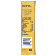 Batoane cu măr și banană (20 x 25g), îndulcite doar cu fructe, gustare perfectă între mese, preparate din ingrediente strict controlate și selectate.