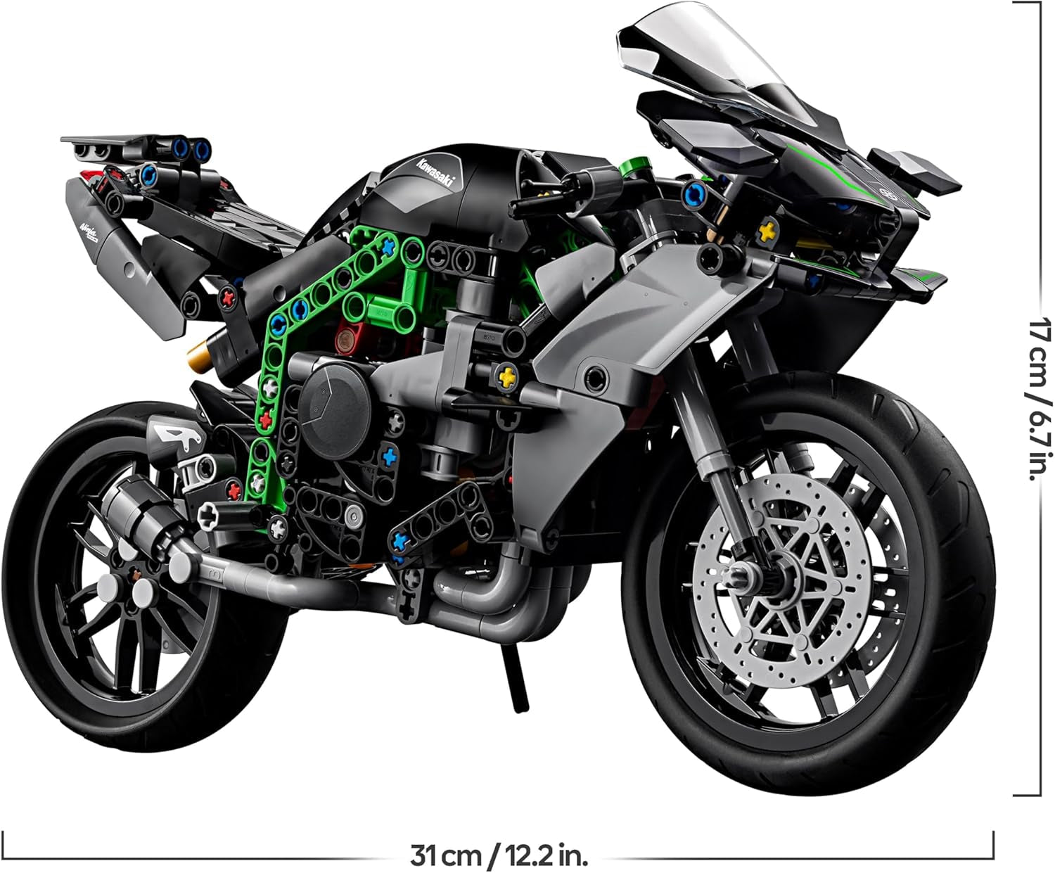 LEGO Technic Kawasaki Ninja H2R Motorrad, Geschenk für Kinder & Erwachsene zum Geburtstag, Dekoration, Spielzeug, Modell für Jungen und Mädchen ab 10 Jahren 42170