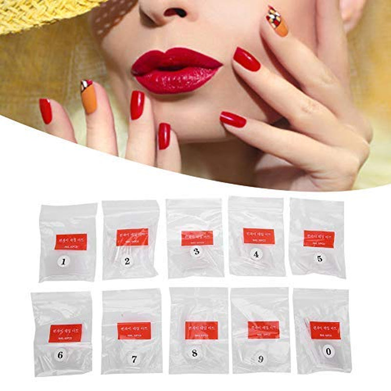 500 de bucăți de vârfuri de unghii false, vârfuri de unghii naturale artificiale franceze pentru manichiură, L, unghii false DIY, gel UV oval, accesorii pentru unghii pentru femei și fete (culoare naturală)