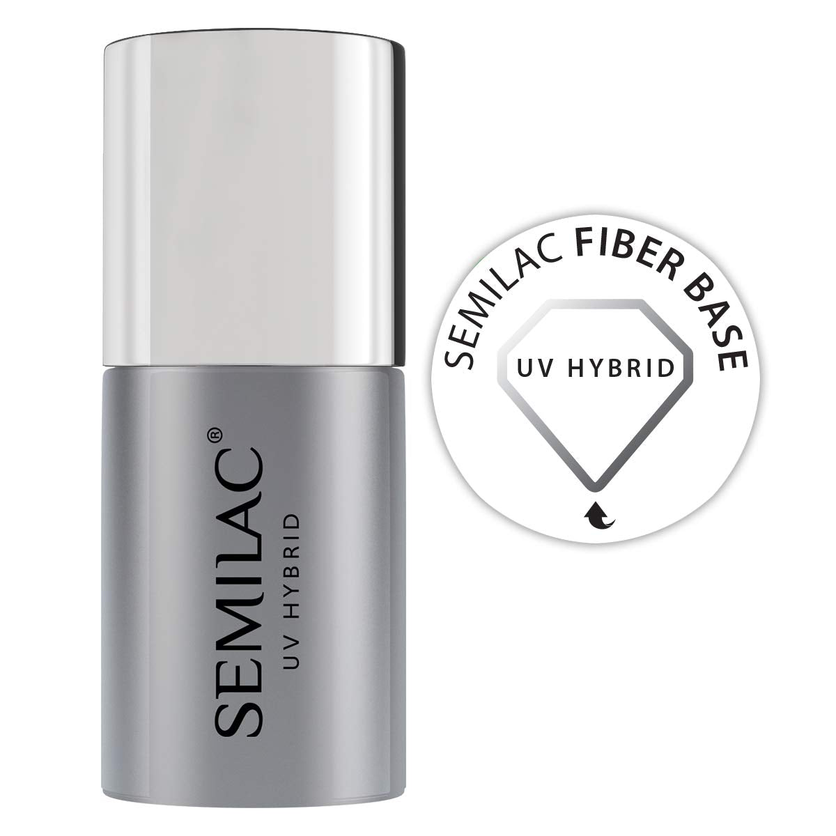 Bază de ojă UV Semilac Pure&Clean 7 ml – Bază hibridă autonivelantă pentru unghii sensibile