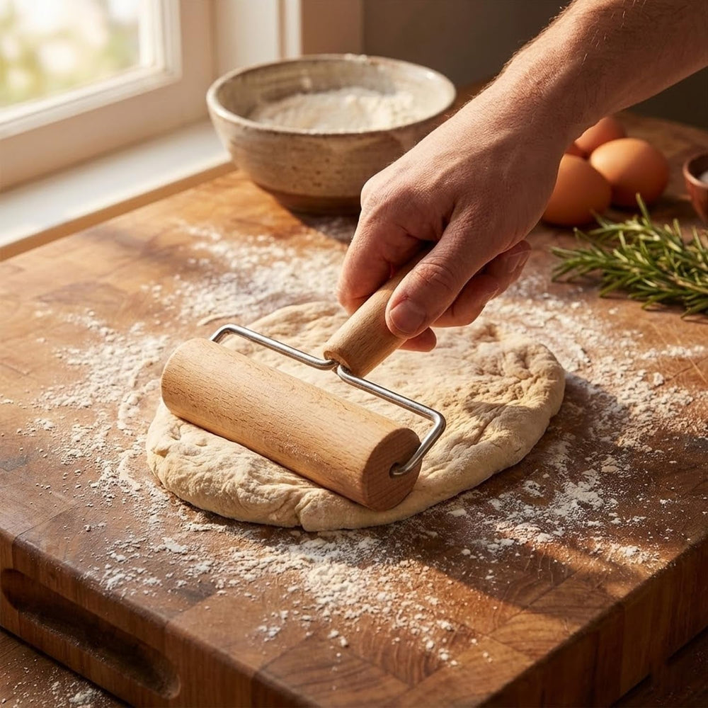 Sucitor, rolă de aluat, sucitor din lemn, potrivit pentru copt și gătit în bucătăria de acasă, tortilla, pizza, fursecuri