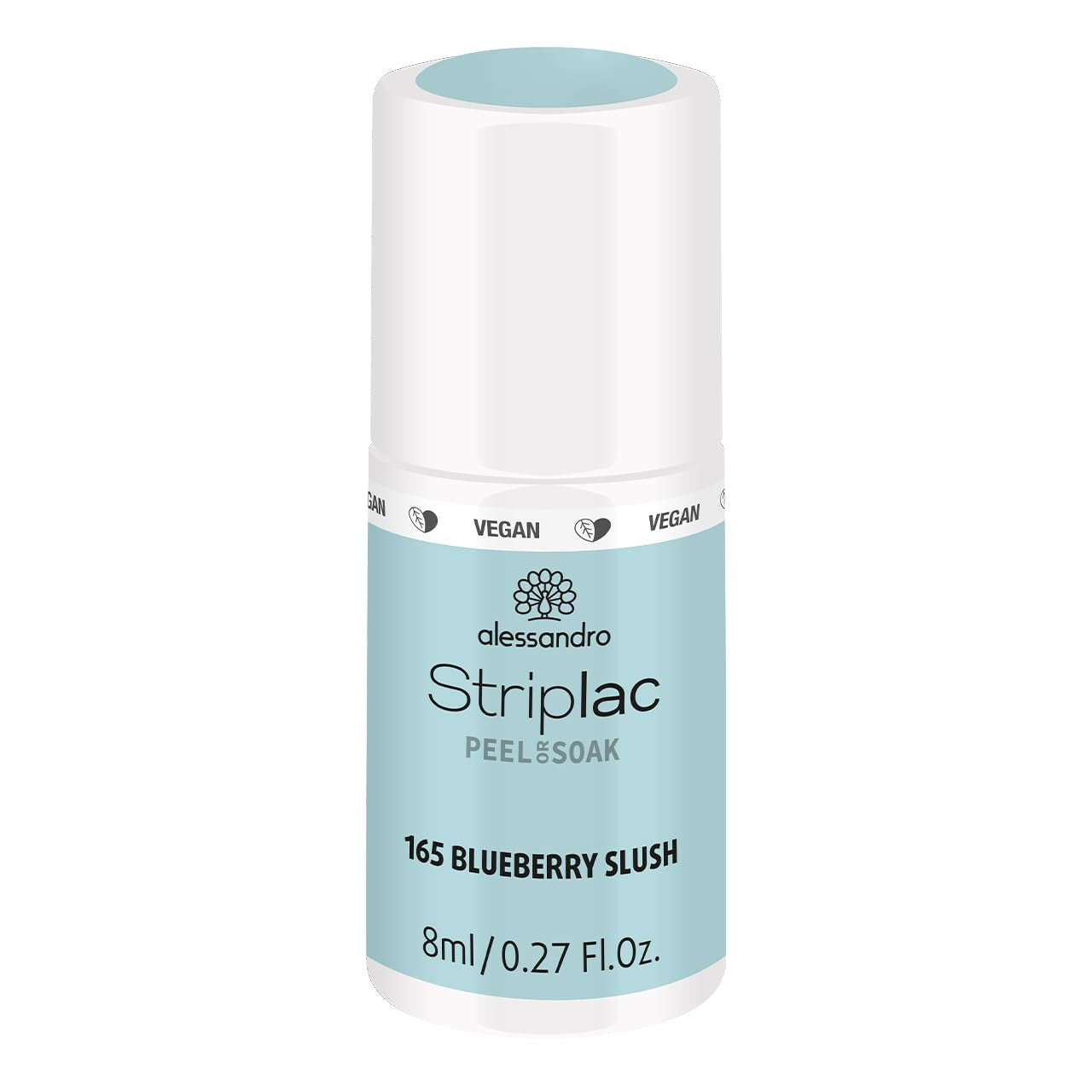 Oja UV alessandro Striplac Lavender Lemonade – Delicată și de lungă durată – Îndepărtare ușoară datorită tehnologiei de îndepărtare – Vegană și cruelty-free – 8 ml