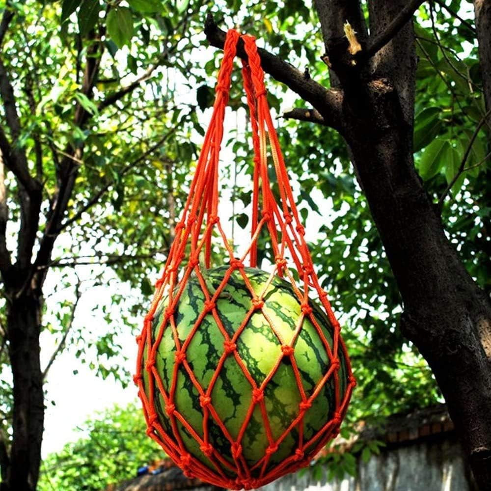 Melonen Hängematten Wiegen, 5 Stück Netze Für Melonen, Perfekt Für Den Anbau Von Cantaloupe, Wassermelone Im Vertikalen Garten (Orange)