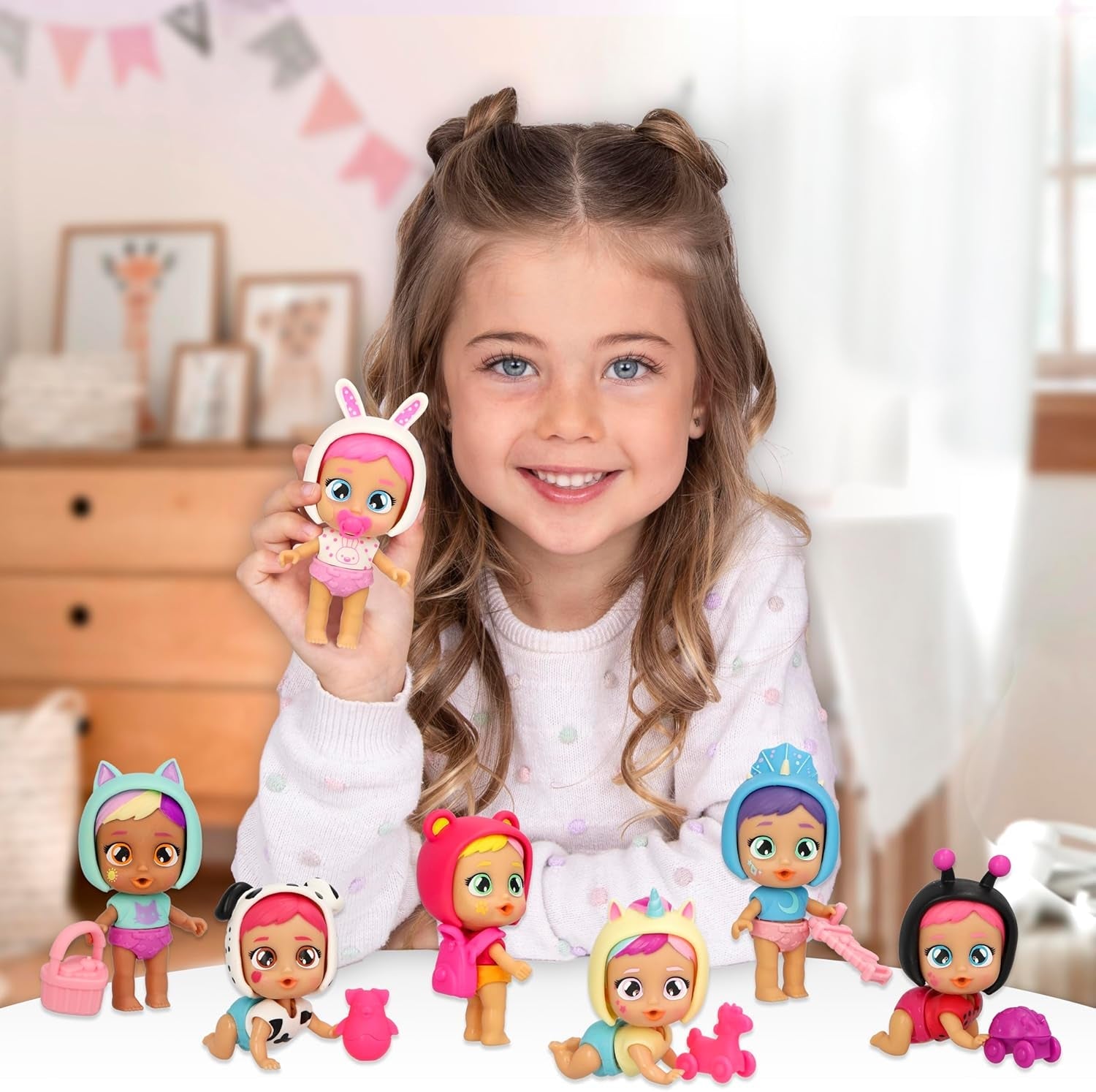921825 Babypuppe, Spielzeit, 8,5 cm, Mehrfarbig
