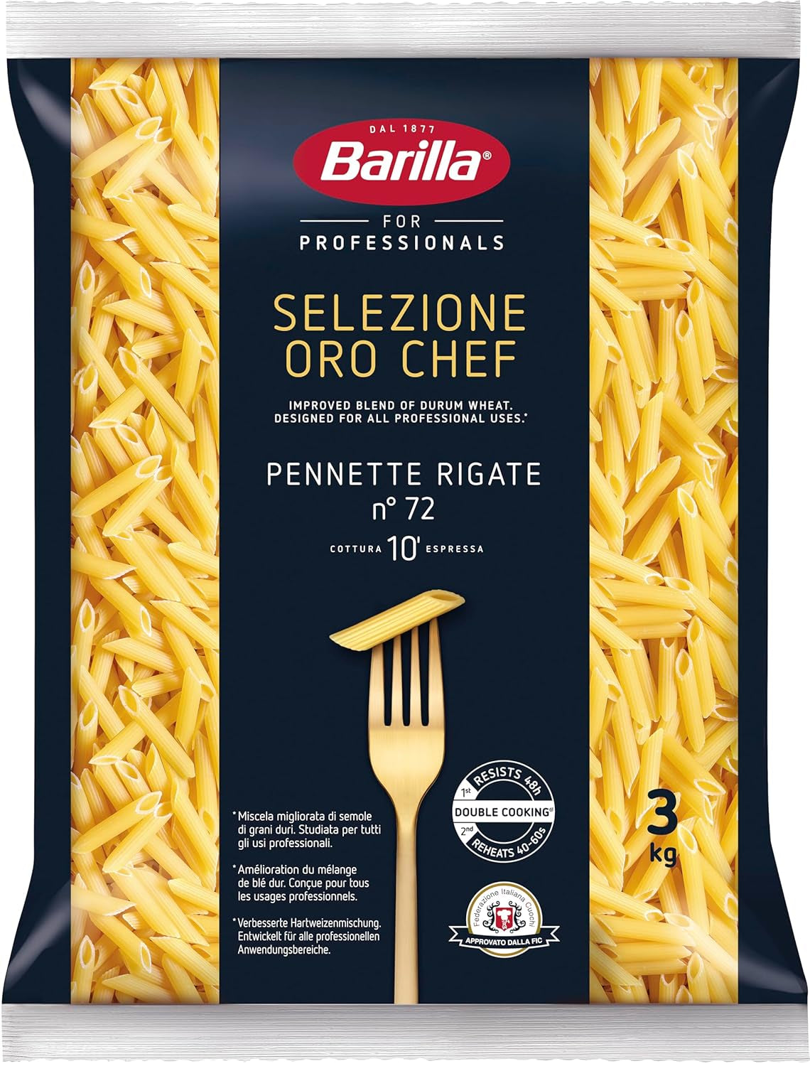 Barilla Selezione Oro Chef Spaghetti n. 5, pachet de 4 (4 x 3 kg)