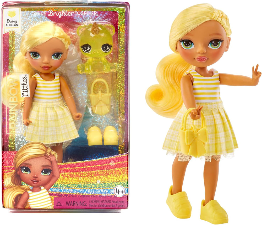 Rainbow High Littles - Magenta Monroe - Kleine, Bewegliche Modepuppe - Rosa 14 cm Große Puppe mit Handtasche und Magischem Kätzchen - für Kinder und Sammler