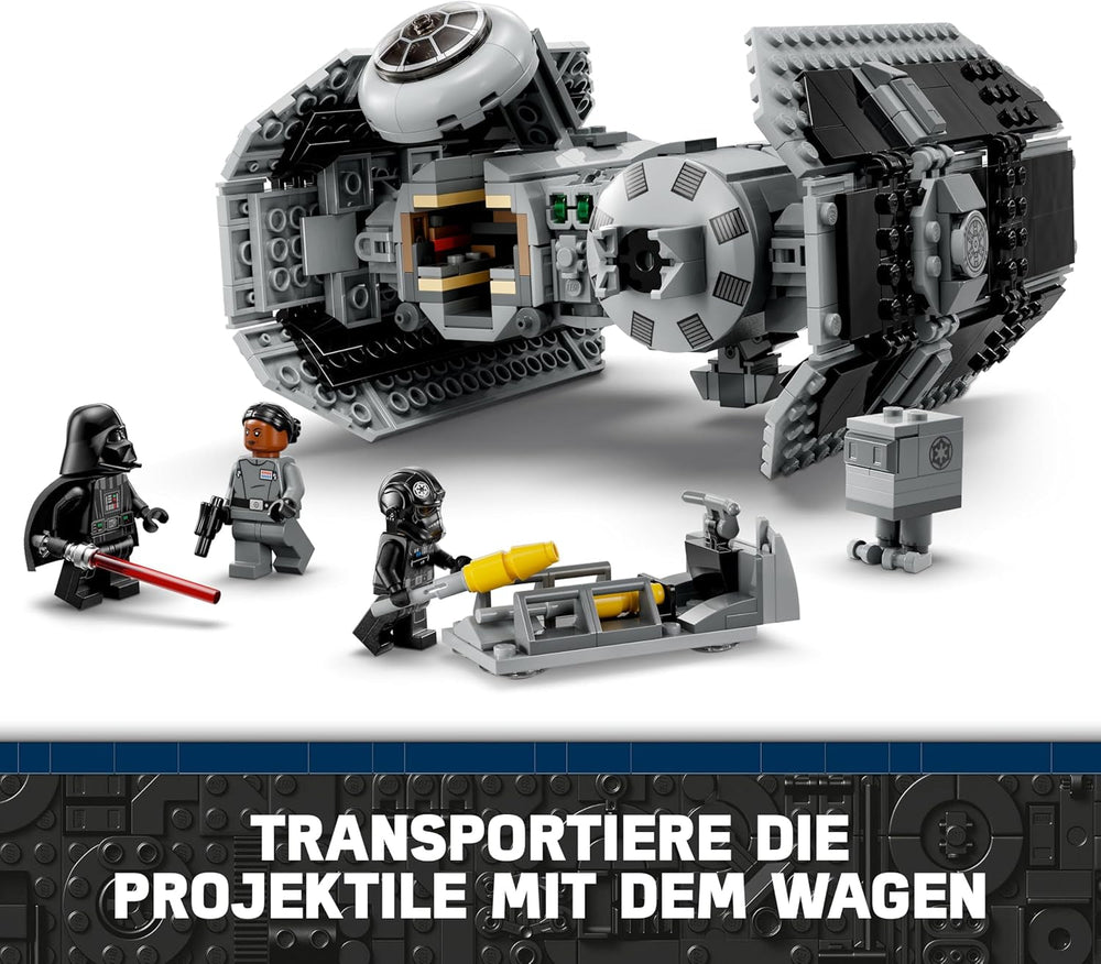 LEGO 75347 Star Wars TIE Bombe Spielzeug mit Darth Vader Minifigur mit Lichtschwert und Gonk-Droide, Starfighter Modell - Geschenk für Jungen und Mädchen ab 9 Jahren