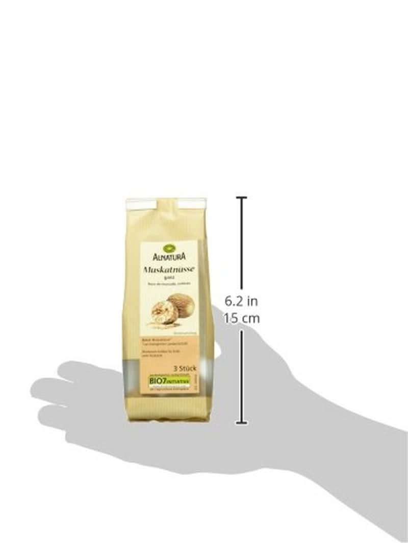Nucșoară organică întreagă, 3 bucăți Condimente Naty Shop