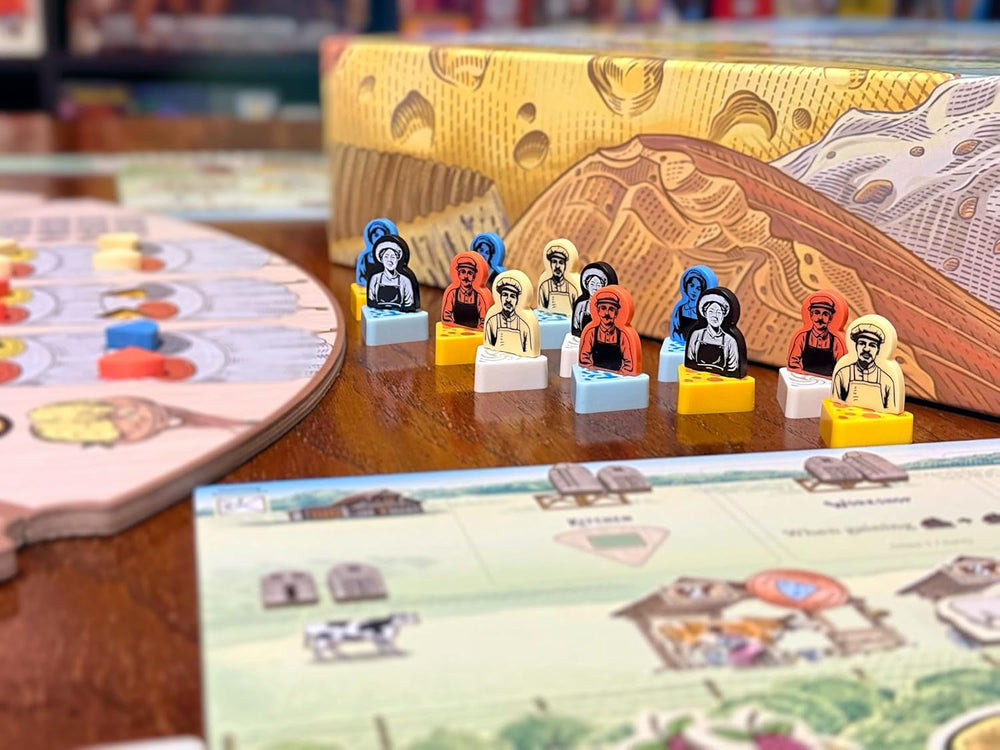 Asmodee - Brânză – Drumul spre Infamie – Joc de societate strategic – Plasarea muncitorilor – Maestru Brânză – Vârste 14+ – 1 până la 4 jucători – 40 de minute – Versiune franceză