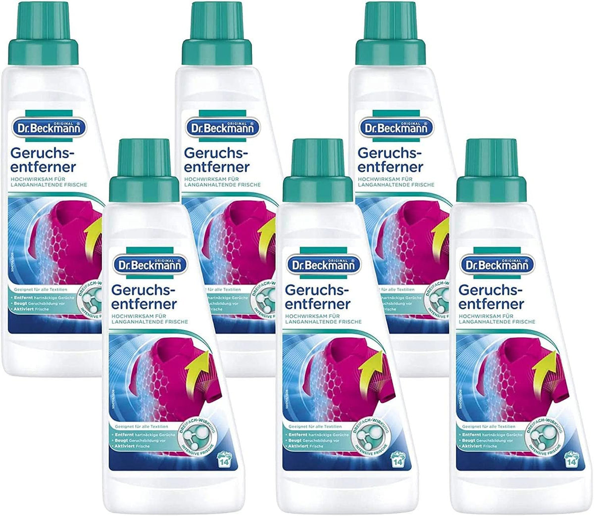 Dr Beckmann Odour Remover, Îndepărtează mirosurile încăpățânate din covoare cu fibre adânci, 500 ml Naty Shop 3 litri 6 x 500 ml