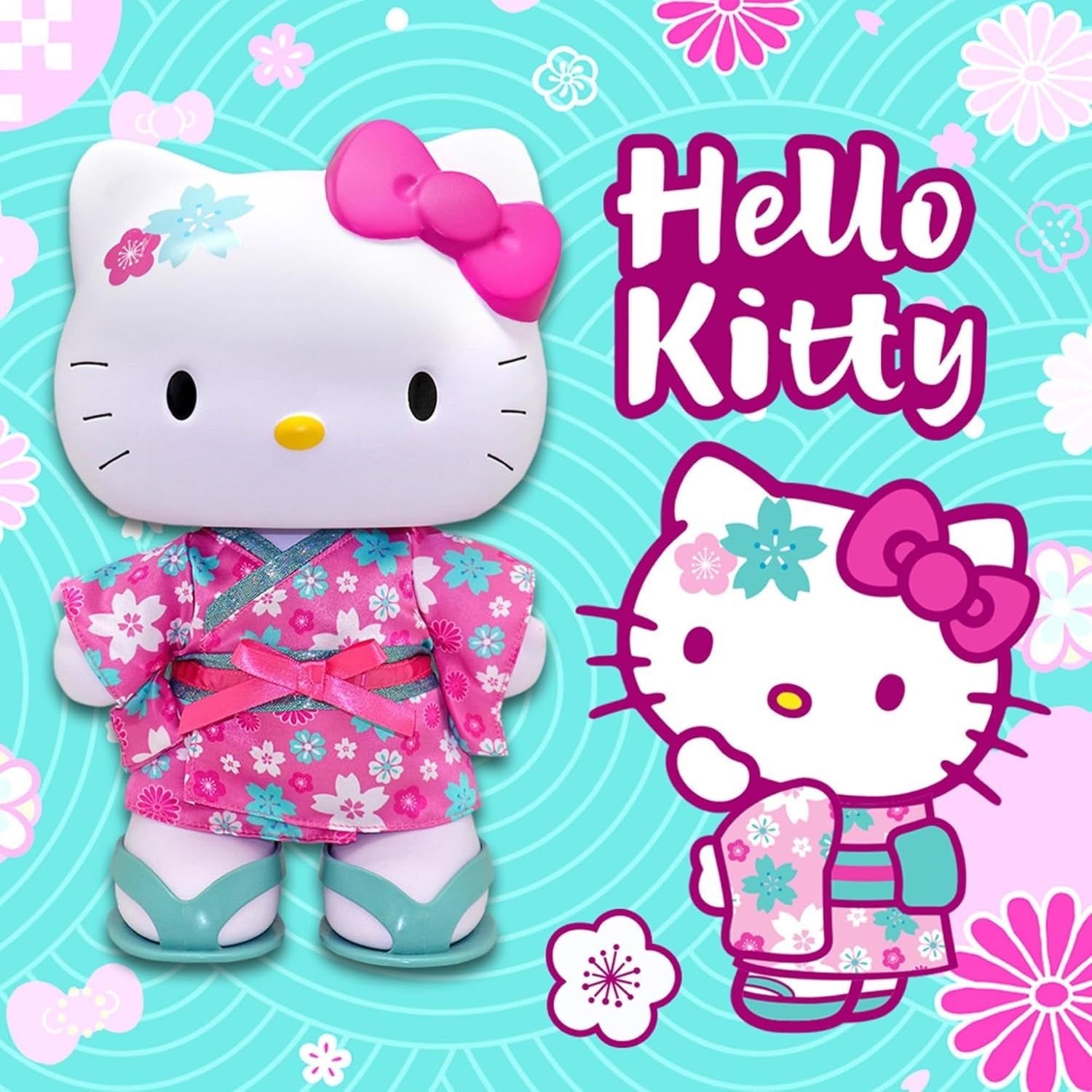 HKTJ5000 Kimono-Puppe, 32 cm große Puppe mit 5 Gelenkpunkten, trägt einen wunderschönen Kimono und Sandalen zum Ausziehen, Spielzeug mit Apfelduft, Berühmtheit