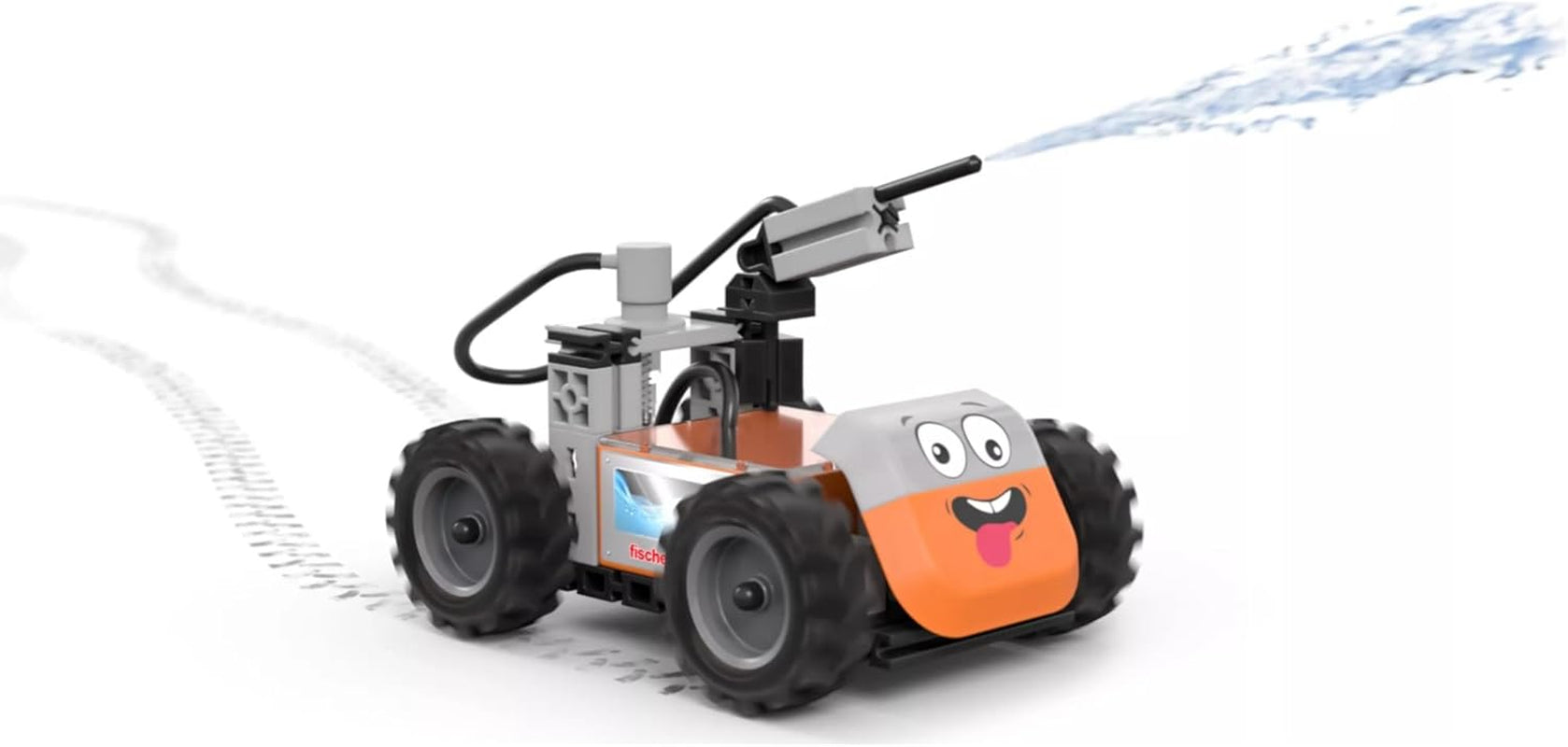fischertechnik Junior Pro 576100 – Konstruktionsspielzeug für Kinder, Baukasten mit 7 Modellen inkl. Löschfahrzeuge, ab 5 Jahren, orange