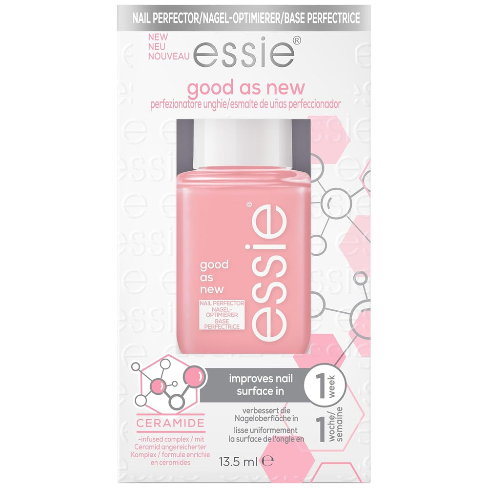 Essie Professional Nail Perfector Pink întărește și protejează unghiile, restabilește structura sănătoasă și îmbunătățește rezistența, pentru unghii vizibil mai puternice și mai sănătoase.