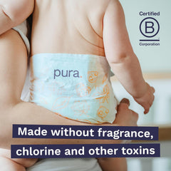 Scutece Eco Baby - Mărimea 3 (4-9 kg), 1 pachet (26 scutece), scutece ultra-moi pentru piele sensibilă, bumbac organic, protecție împotriva scurgerilor de până la 12 ore, ghid de mărimi nou