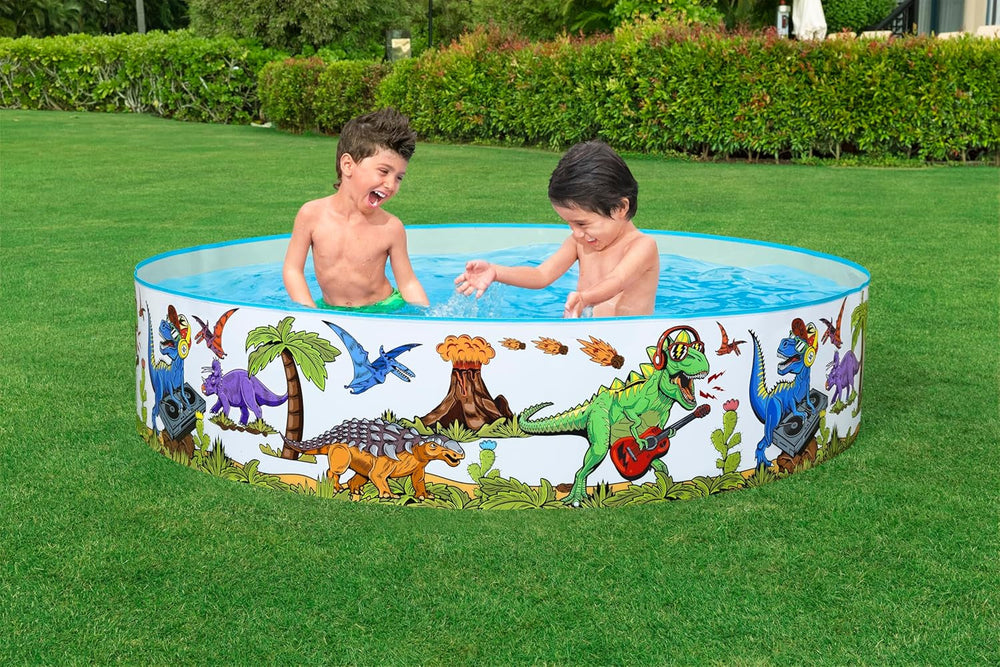 Piscină pentru copii Bestway Fill 'n Fun cu dinozauri, Ø 183 x 38 cm