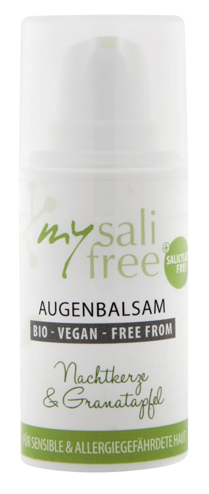 Mysalifree BIO EYE BALM, cremă de ochi intensivă antirid pentru piele sensibilă, cu rodie și onacră, 15 ml Cosmetice si Infrumusetare Naty Shop