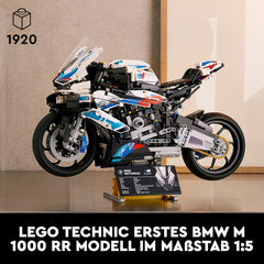 LEGO Technic BMW M 1000 RR Motorrad-Modell, Modellbausatz für Erwachsene, Set als Geschenk zum Basteln für Männer und Frauen, als Home- oder Büro-Deko 42130