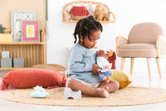 Corolle 9000110750 - Ma Premiere Poupee Töpfchen, Tuchspender, für alle 30-36cm Babypuppen, ab 18 Monaten