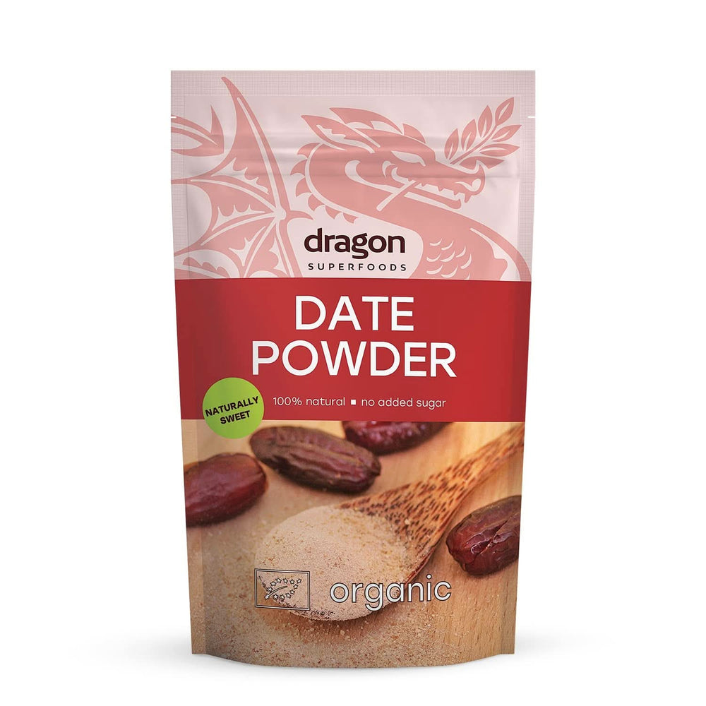 Pudră de curmale 100% organică, vegană și fără gluten, natural dulce, 6 x 250 grame Produse deshidratate Naty Shop