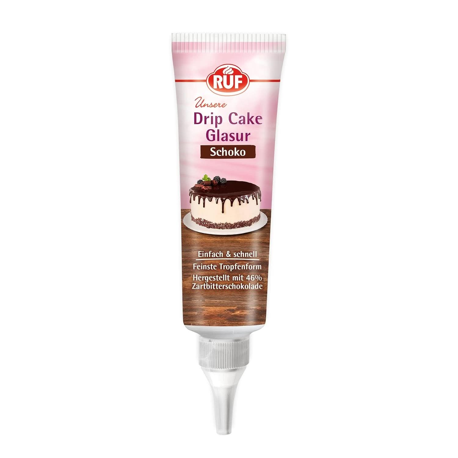RUF Glazura cu efect de picurare, diverse sortimente, 125 grame Glazuri si Decor Naty Shop 125 grame Ciocolata cu lapte
