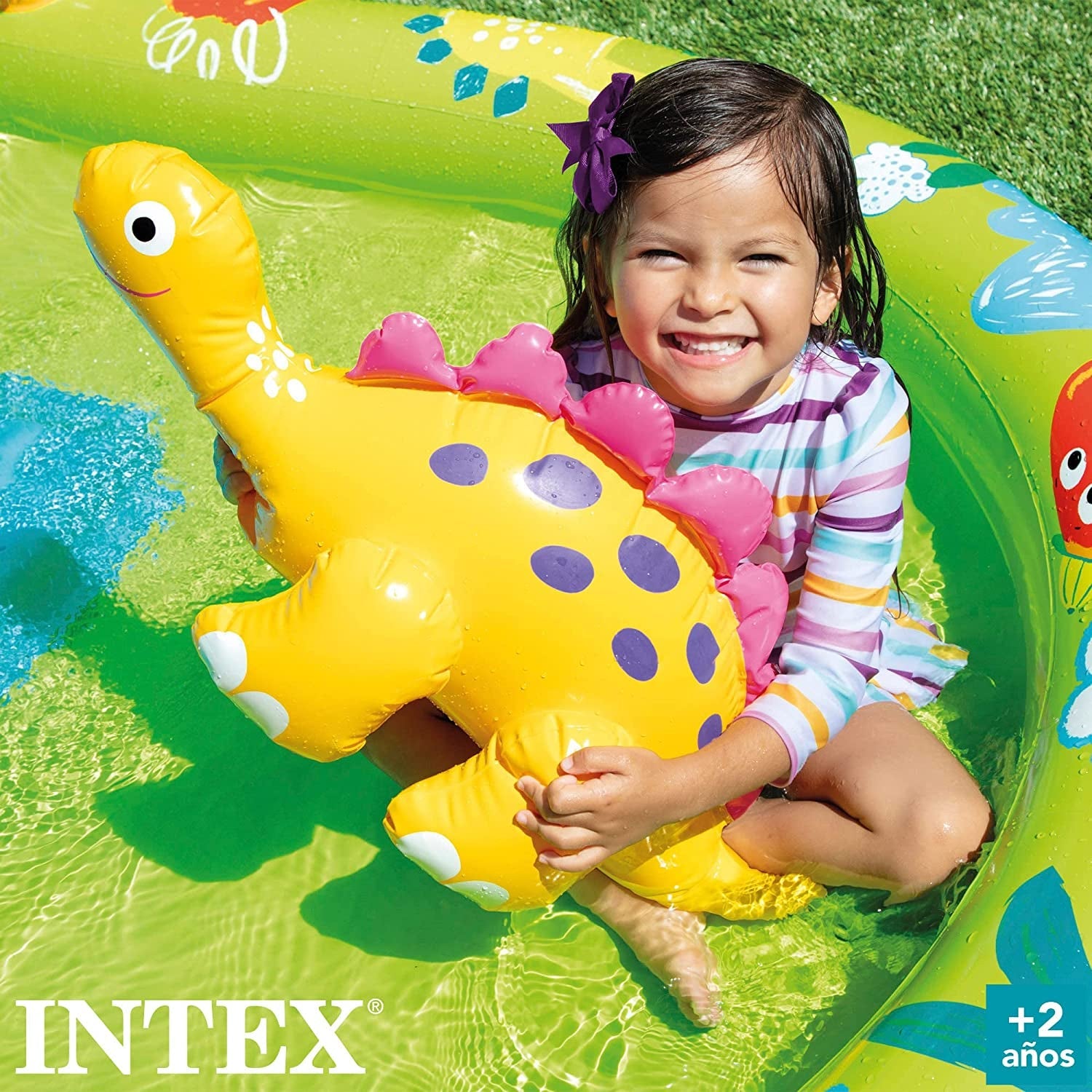 Loc de joacă gonflabil Intex 57166NP cu dinozauri mici, multicolor