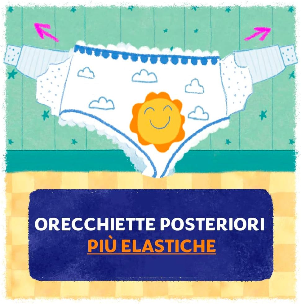 Scutece Pampers Sun and Moon Midi, mărimea 3 (4-9 kg), 120 de scutece