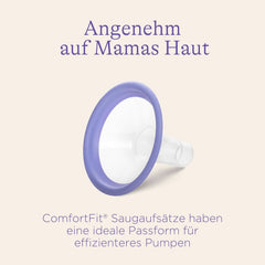 Pompe de san Lansinoh cu accesorii de aspiratie - marimea S (21 mm), 2 bucati Accesorii Hrana si Alaptare Bebe Naty Shop