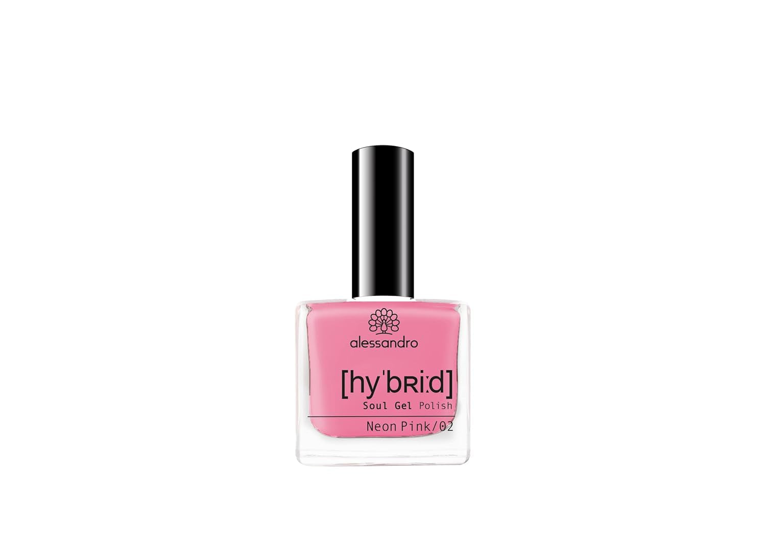 Oja HYBRID alessandro Pink Melon - nuanță vibrantă de roz cu particule fine de sclipici - Unghii perfecte în doar 3 pași, fără LED - rezistă până la 10 zile! 8 ml